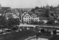 Steinlach-Eisenbahnbrücke mit Blick in die Karlstraße, 1907