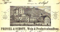 Rechnung der Weinhandlung Pressel und Schott, 1886