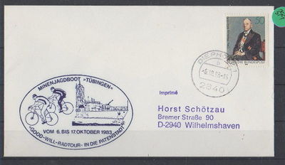 Minenjagdboot Tübingen, 'Good-Will-Radtour' in die Patenstadt vom 6. bis 17. Oktober 1983.JPG